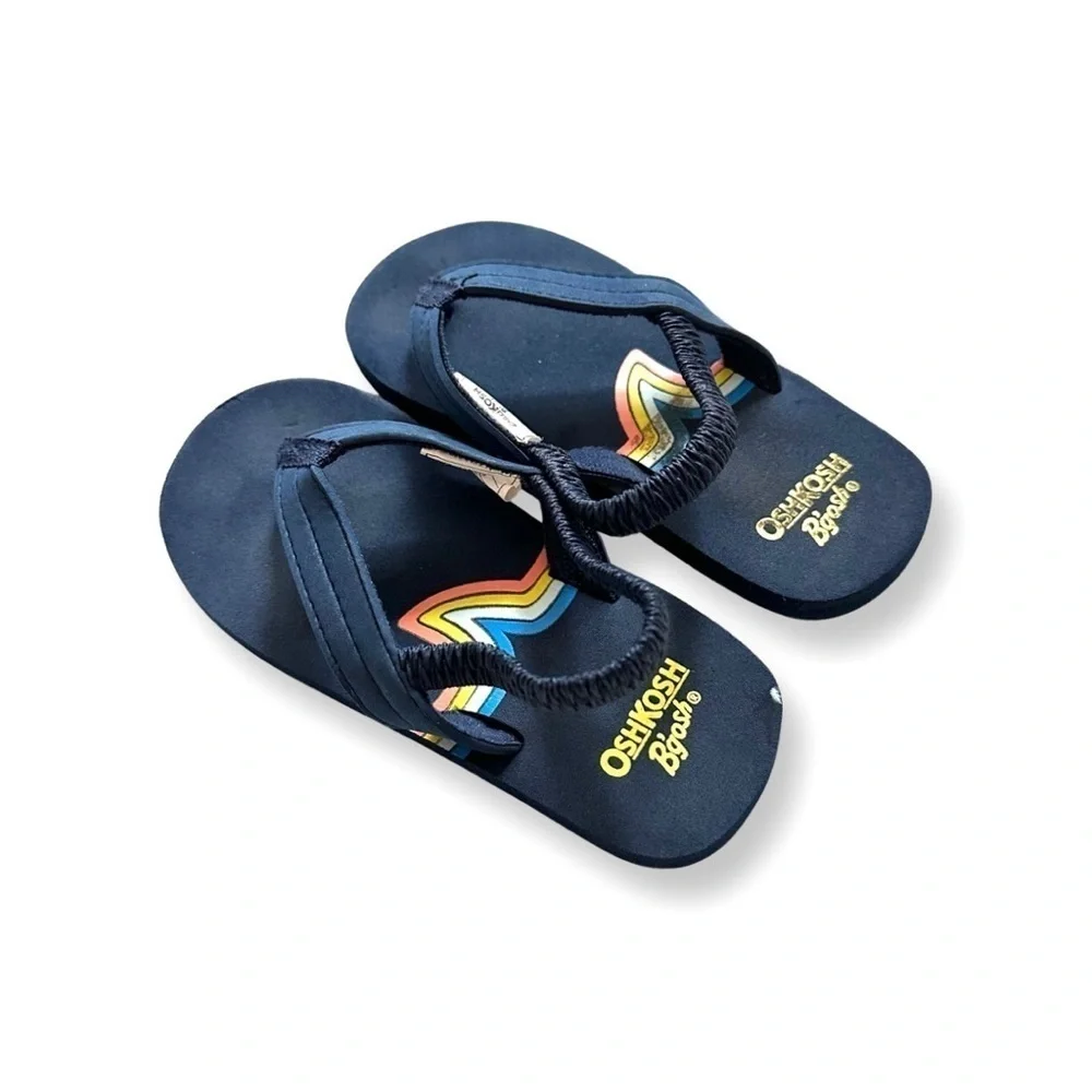 ⭐️ 5 for $25 OshKosh B’Gosh Navy Blue Flip Flop Kids Sandals Size L (9–10)